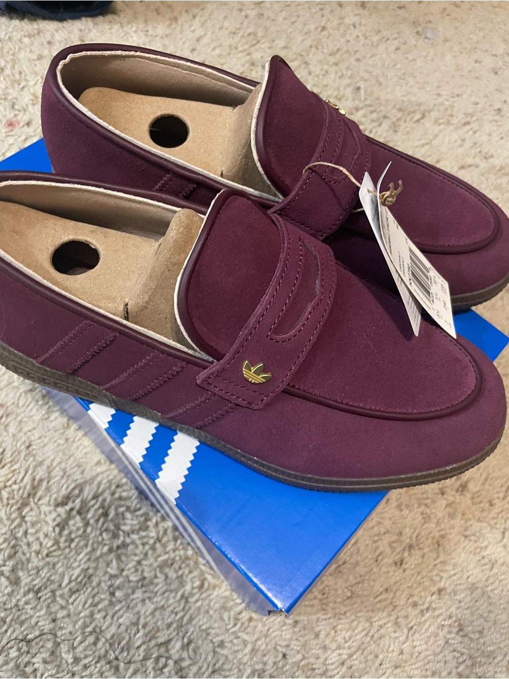 Adidas  Suede Slip-On Loafers